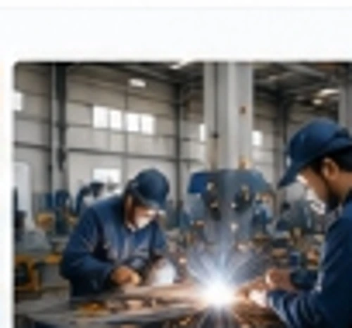 Skilled engineering workforce in workshop