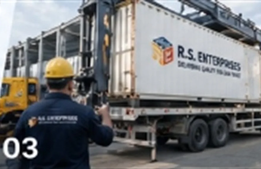 R.S. Enterprises containerized machine shipping and export logistics