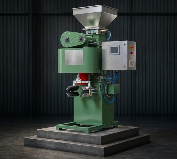 R.S. Enterprises high-speed twin-screw net bagging machine for open-mouth industrial bags